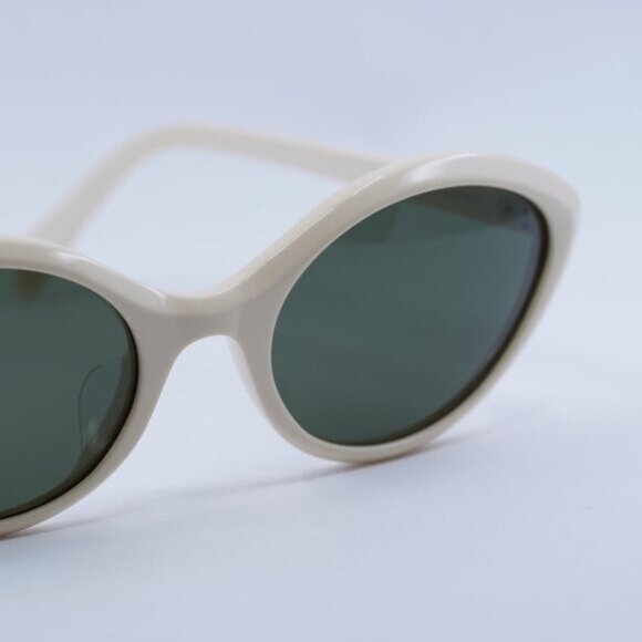 ?️ New Celine CL40264U 25N Sunglasses - Ivory Frame, Khaki Lenses main image 7